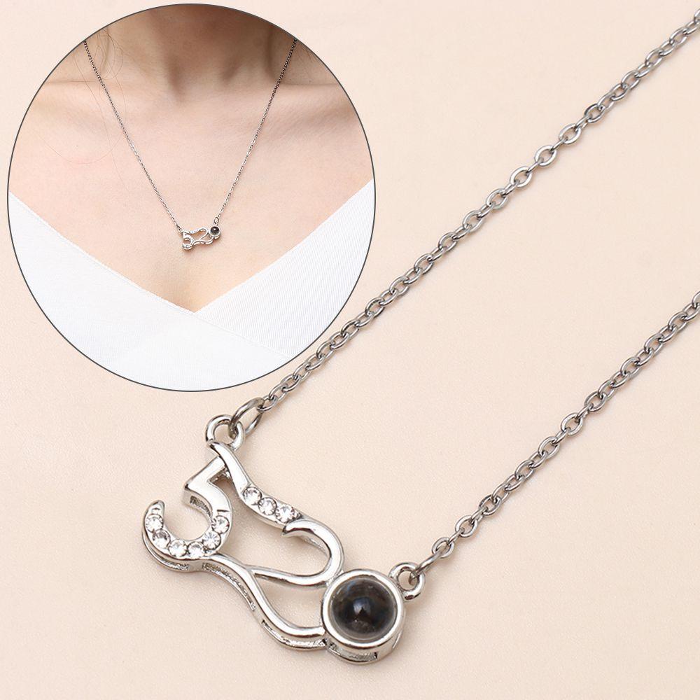 Kalung LILY Untuk Pacar Pernikahan Lamaran Hadiah Valentines Day 100bahasa Kata I Love You