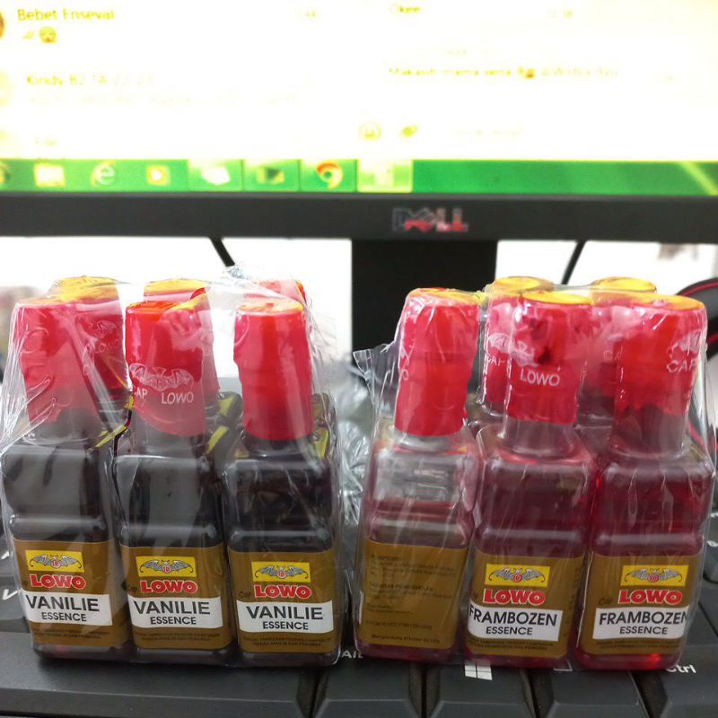 FRAMBOZEN DAN VANILIE ESSENCE MERK LOWO