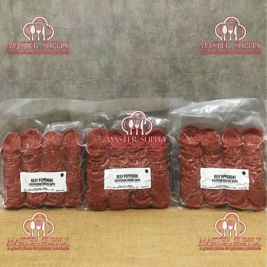 

BEEF PEPPERONI PIZZA 500 GR / TOPPING DAGING SAPI PIZZA ENAK / HALAL