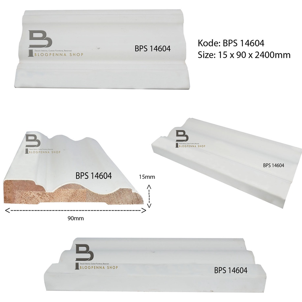 LIST KAYU BPS14604 / LIS KAYU WAINSCOTING / WALL MOULDING / PANEL