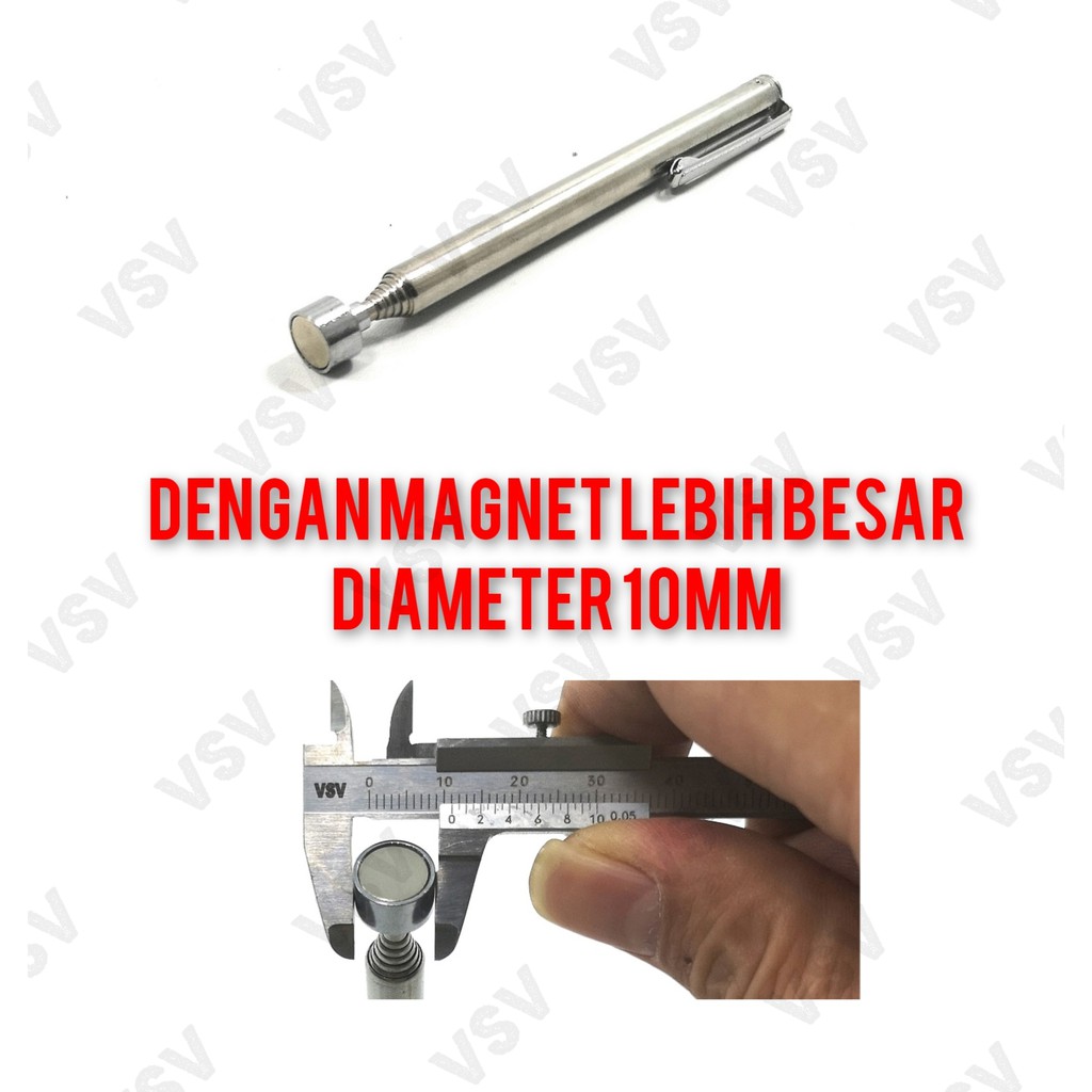 PICKUP TOOLS VSV Tongkat Telescopic Magnetic Pick Up Tools 130-645mm