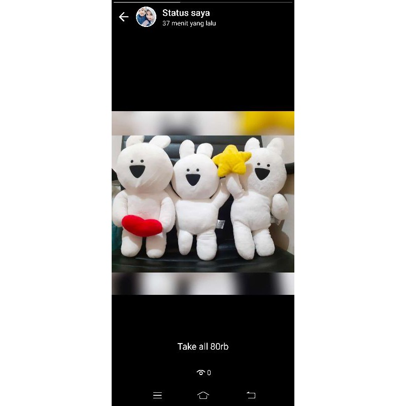 take all boneka preloved