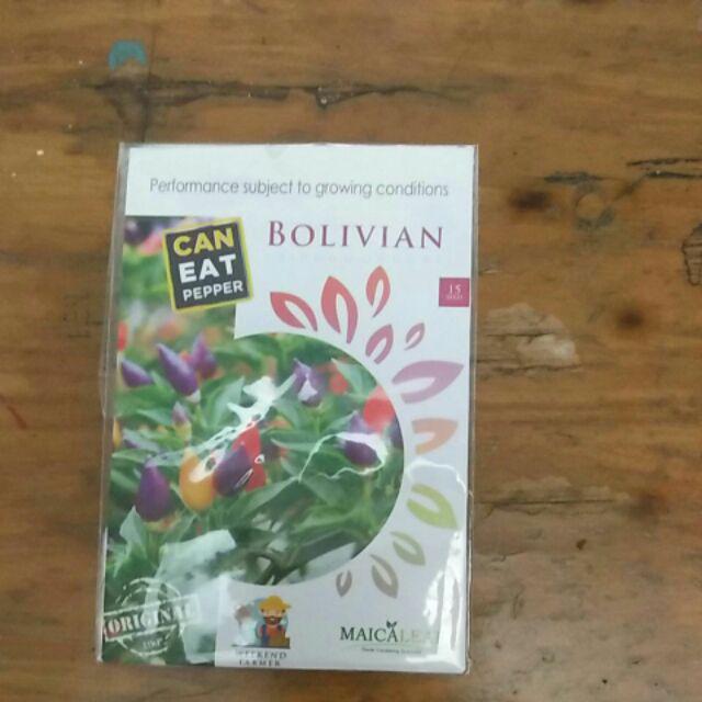 1 Pack Benih Cabe Pelangi Bolivian Rainbow - Exotic Pepper- Isi 15 Seeds