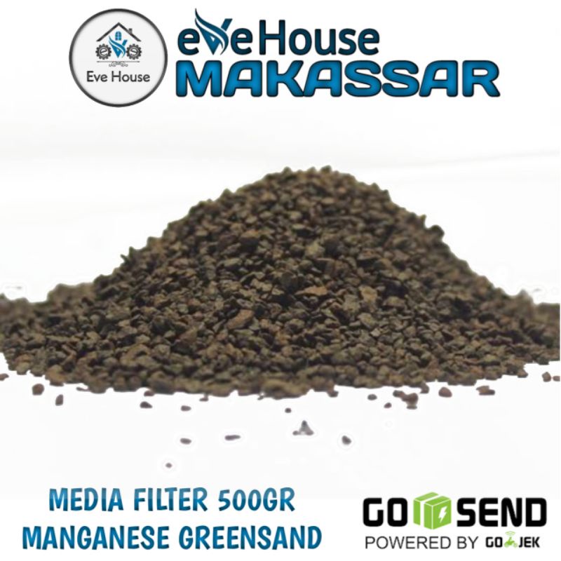 Makassar V73 Media filter air Manganese greensand premium 500 Gram