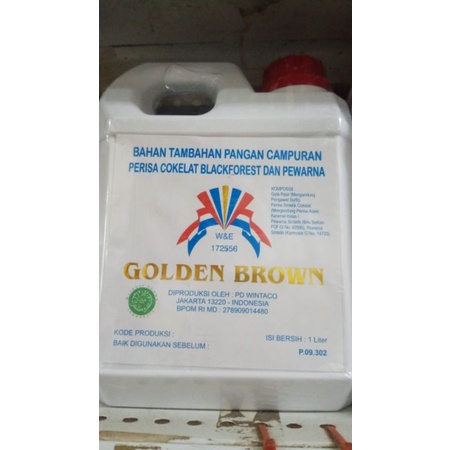 

Golden brown 1 liter - perisa coklat blackforest dan pewarna