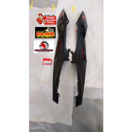 COVER BODY SAYAP DEPAN KIRI KANAN SONIC 150R WARNA HITAM DOF 100% ORIGINAL AHM