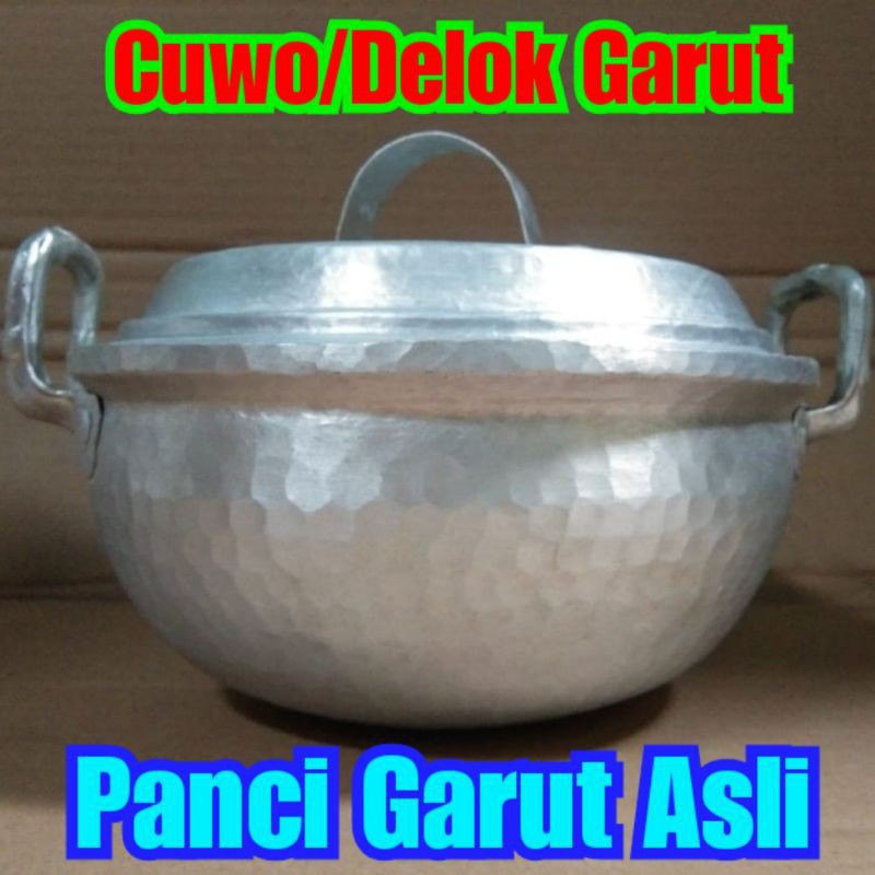 Panci Cuwo Delok ASLI Garut Mini Alumunium 23-24 cm UKM Handmade Oleh Oleh Sunda