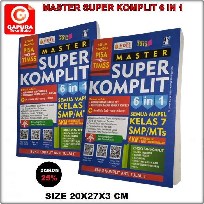 

MASTER SUPER KOMPLIT 6 IN 1 KELAS 7