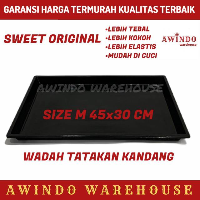 TATAKAN KANDANG SIZE M - Wadah Kotoran Kandang Hewan Size Medium 45 cm x 30 cm Sweet Original