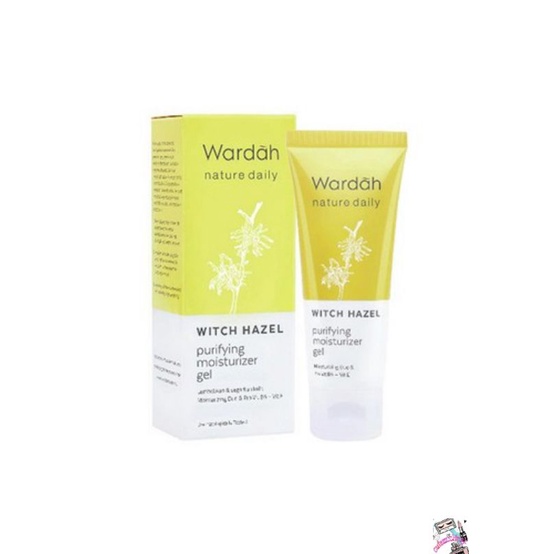 ☃Cutezz_Ching1☃Wardah Nature Daily Witch Hazel Purifying Moisturizer Gel 40ml (Kemasan Baru)