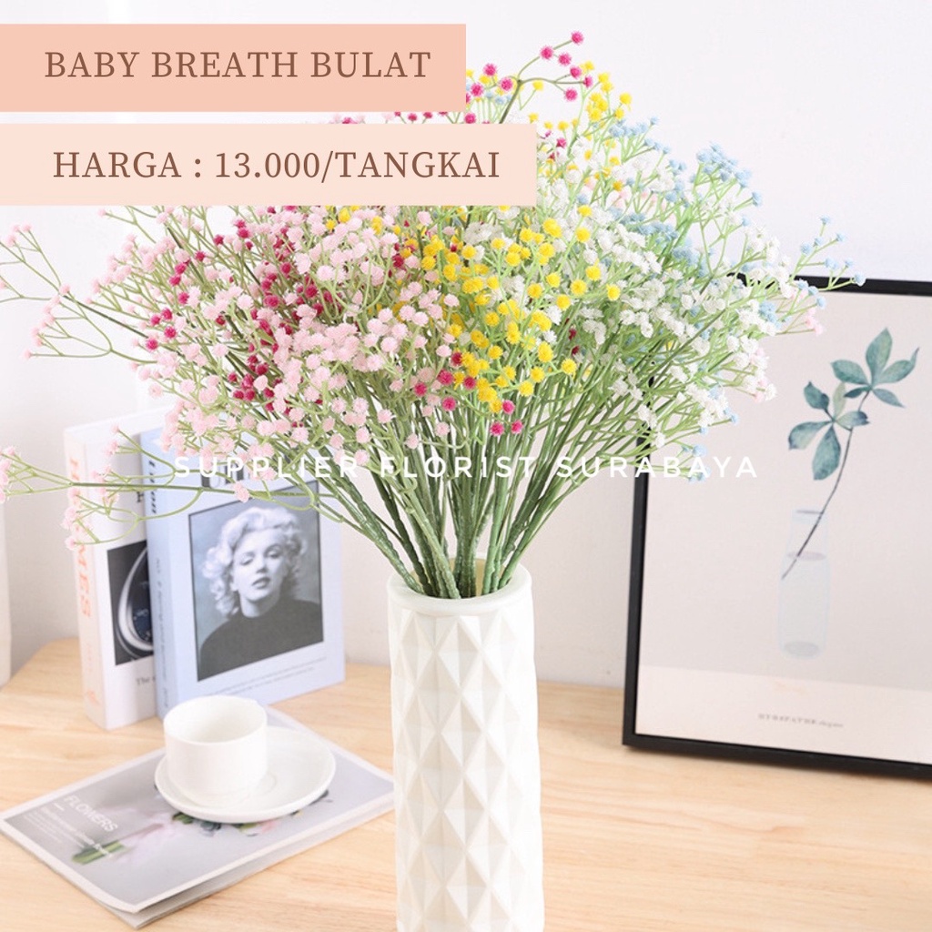 BABY BREATH BUNGA PALSU ARTIFICIAL FLOWER PEMANIS FILLER BUKET BUNGA DIY FLORIST HAND BOUQUET