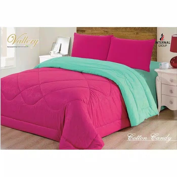Vallery Bedcover Emboss King 180 Corak Cotton Candy Shopee Indonesia