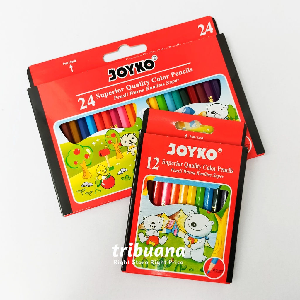 

Pensil Warna/Coloring Pencil Joyko CP12/Pendek