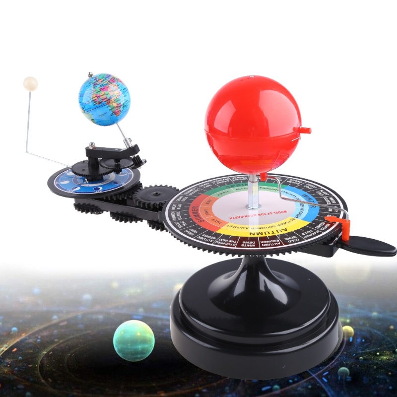 Mary DIY Model Orbital, Tata Surya Model Globe Bumi Untuk Orbital Bulan Matahari Planetarium Astronomi Ipa Alat Mengajar