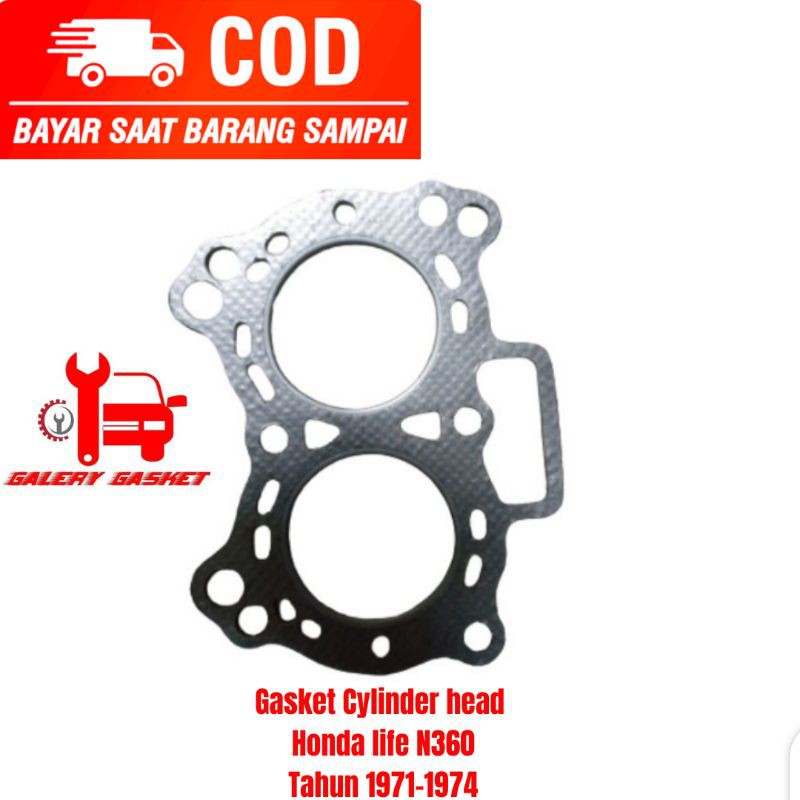 PAKING CLYNDER HEAD GASKET CLYNDER KOP HONDA LIFE N360 TAHUN 1971-1974BAHAN ASBES BEST QUALITY