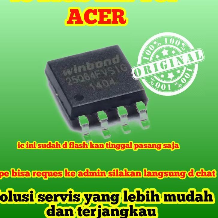 Best Seller.. ic bios laptop merk acer siap pakai