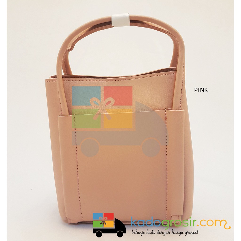  Tas  Selempang  Wanita  Mini casual totebag Miniso  PINK 