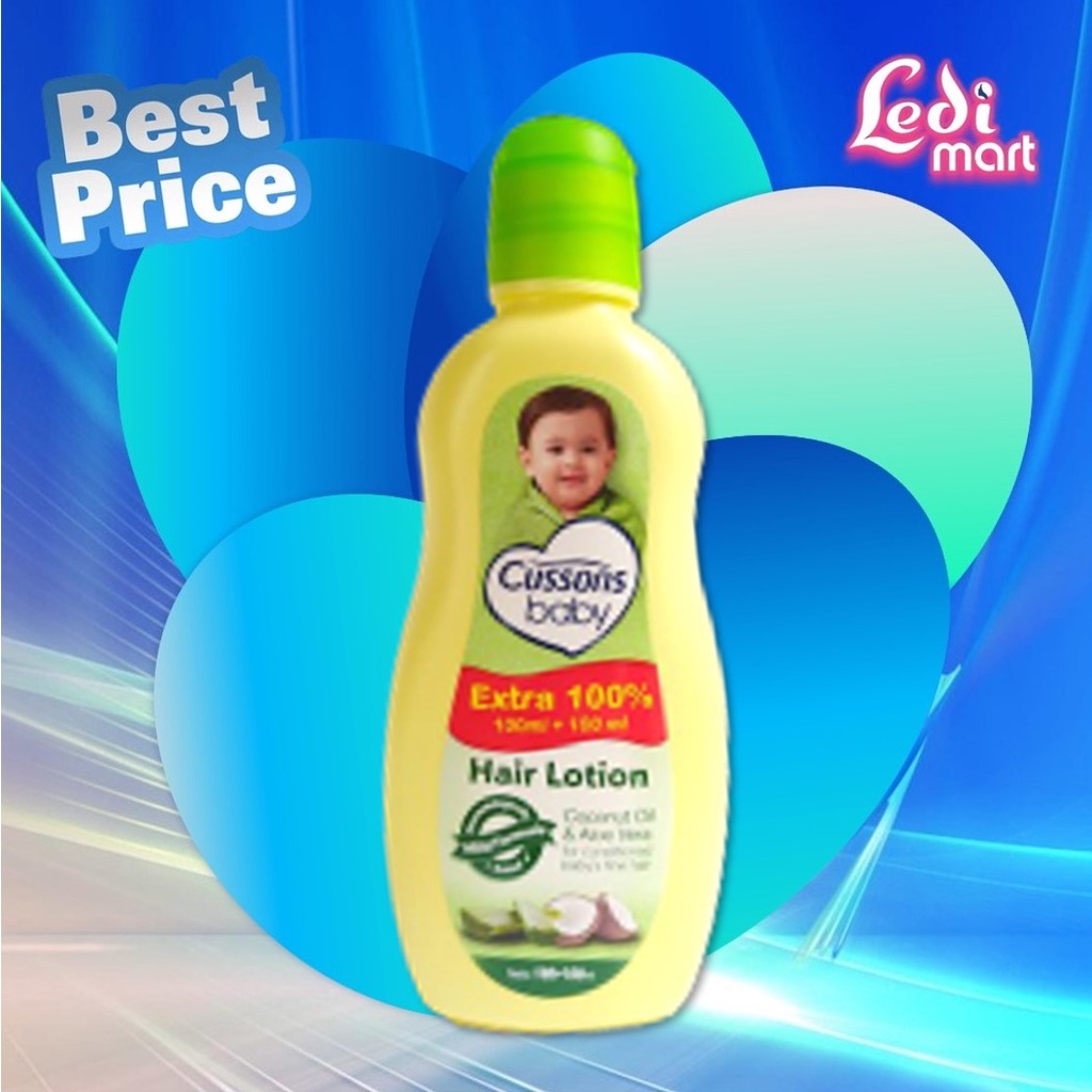 ORIGINAL Cussons Baby Hair Lotion 100ml+100ml &amp; 50ml+50ml / Cusson Hair Lotion Bayi / LEDI MART