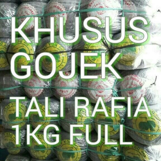 KHUSUS GOJEK TALI RAFIA 1 BALL ISI 15 ROLL/15KG GROSIR TERMURAH