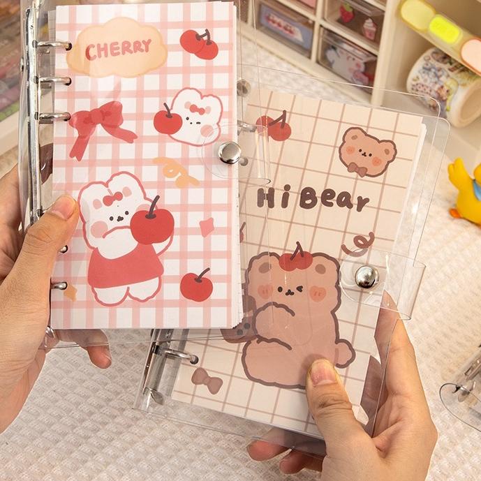 

3.3 F⚡ASH SALE [THE UNIVERSE] Buku Binder A6 6 Ring Transparan Binder Cover Notebook Binder Hologram - ST005 terbaru