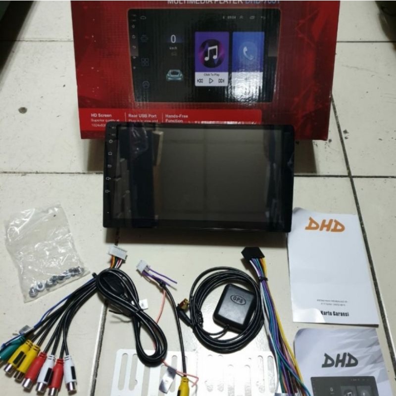 HEAD UNIT DOUDLE DIN ANDROID 9INCH DHD 7OOI FOR MOBIL CALYA SIGRA