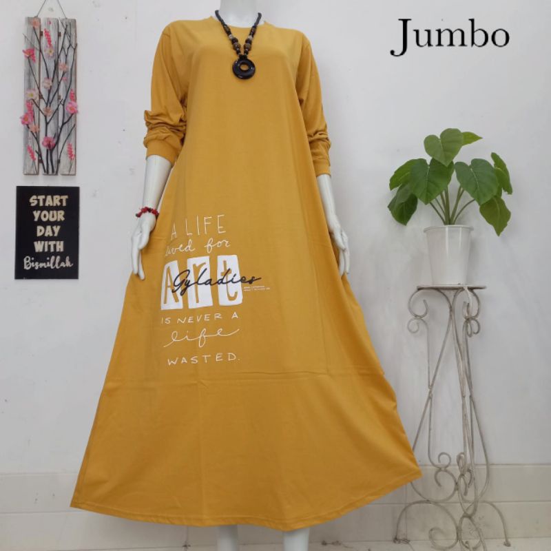 JUMBO GAMIS COMBED PREMIUM BEST SELLER MOTIF TERBARU KEKINIAN