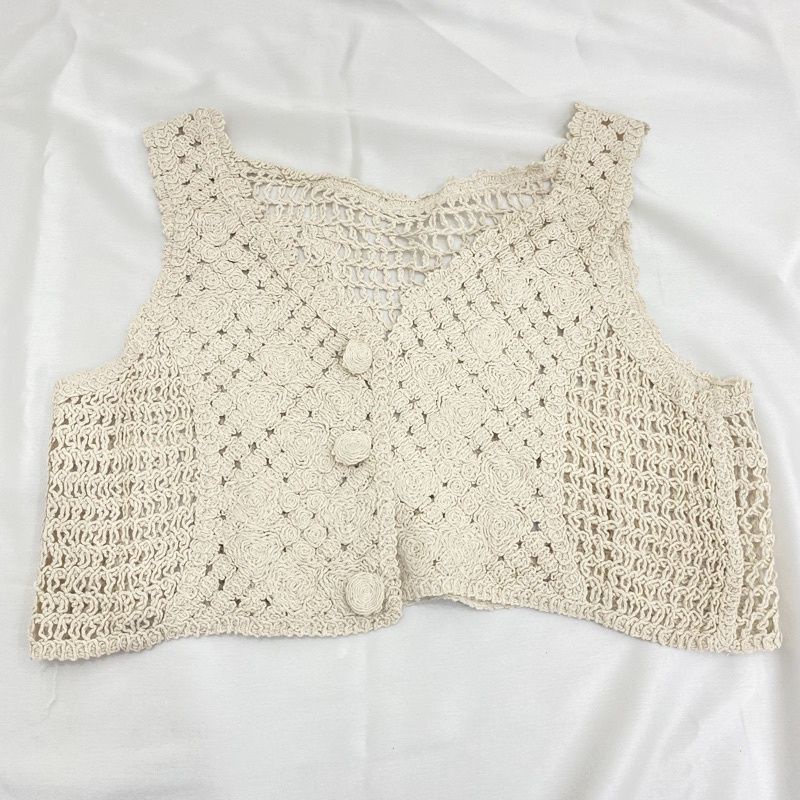 Vest Korean Top,Crop Top,