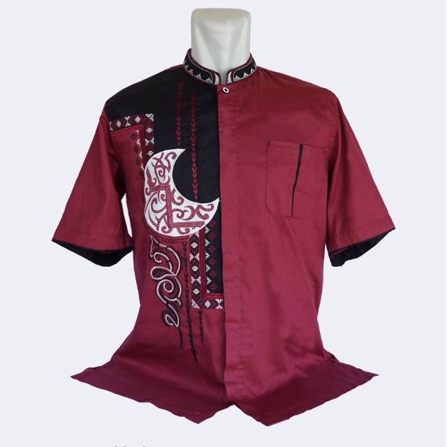 baju koko big size lengan pendek kemeja big size lengan pendek