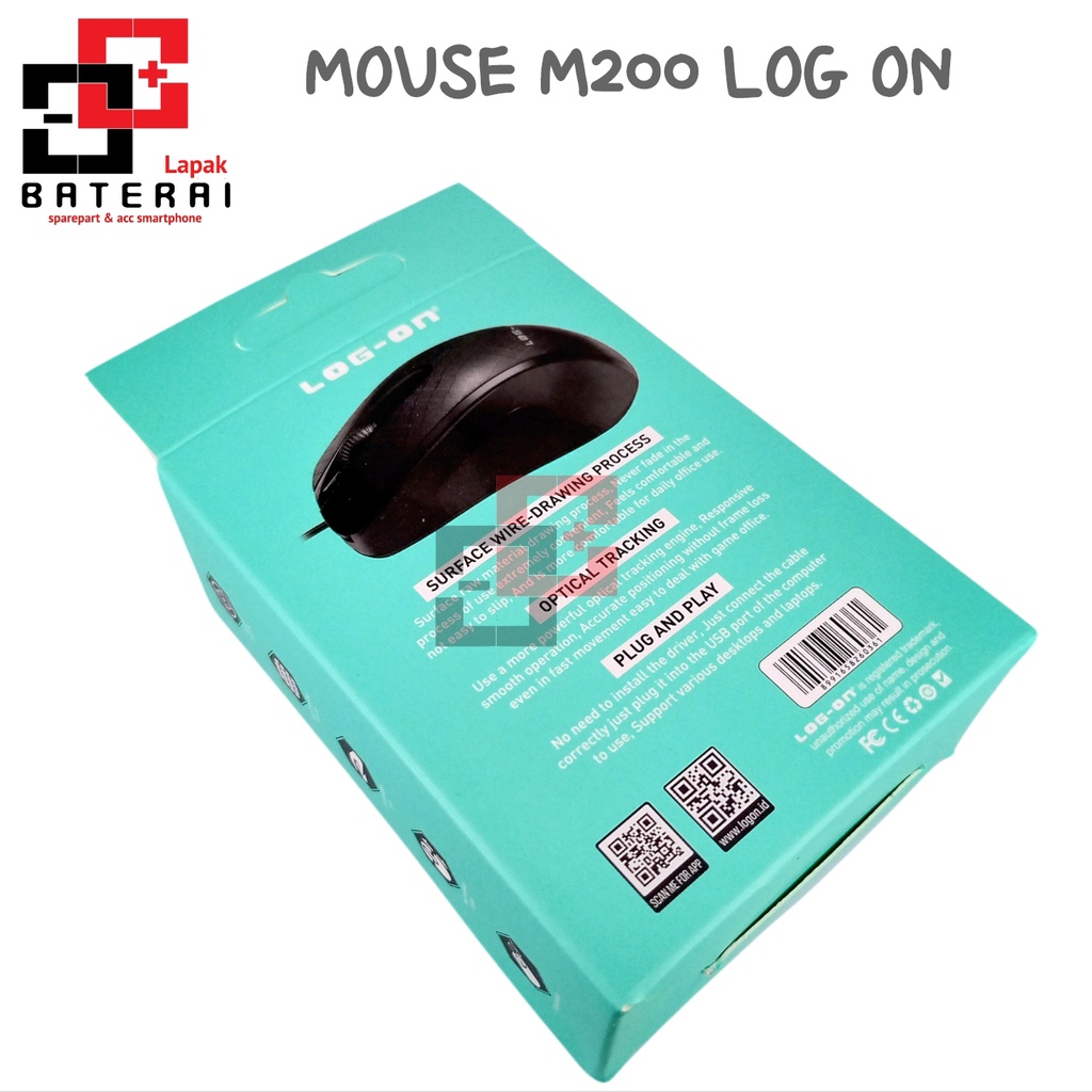 LOG - ON Mouse WIRED optical 1000 DPI - M200 Mouse kabel