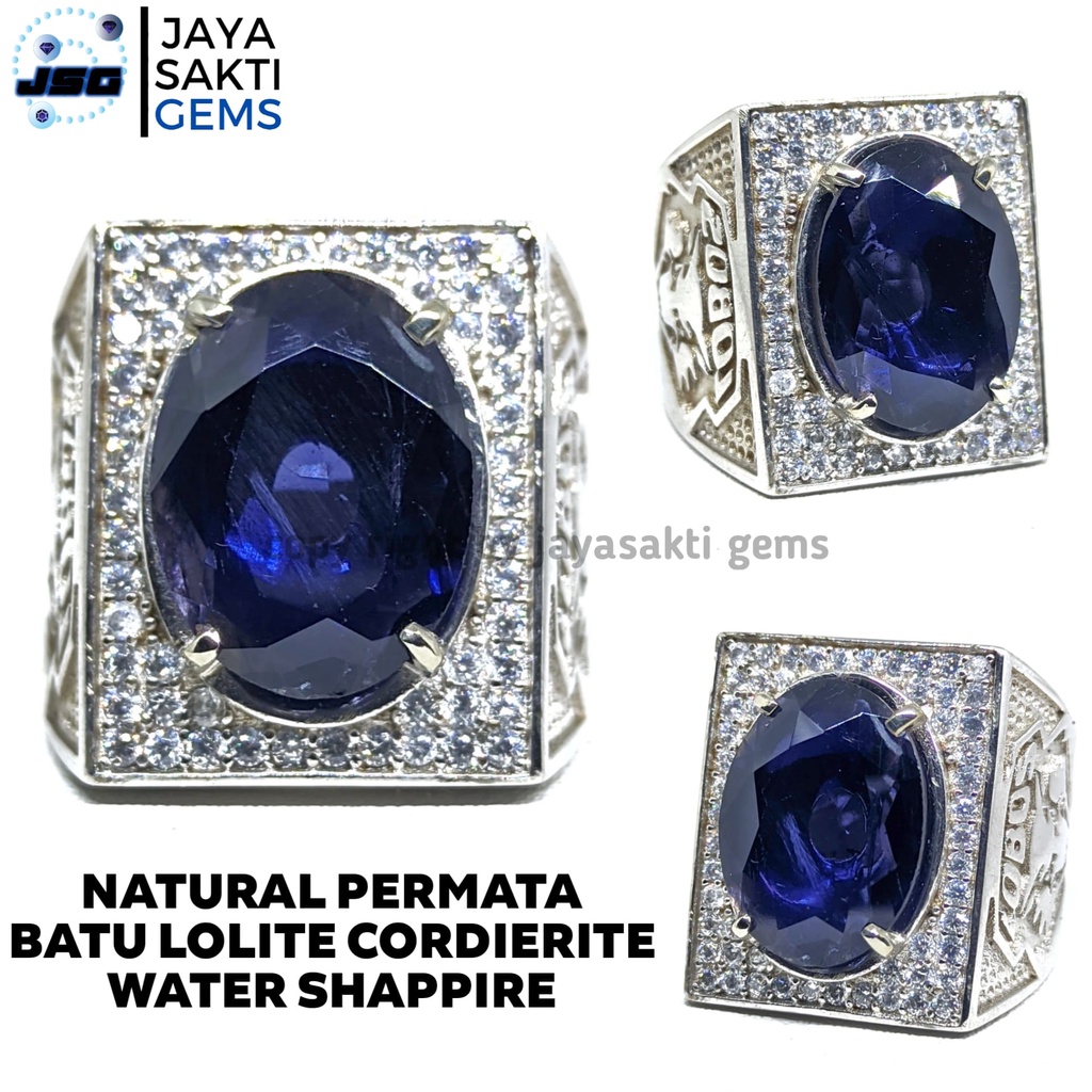 Natural Permata Batu Lolite Cordierite Water Shappire WS01