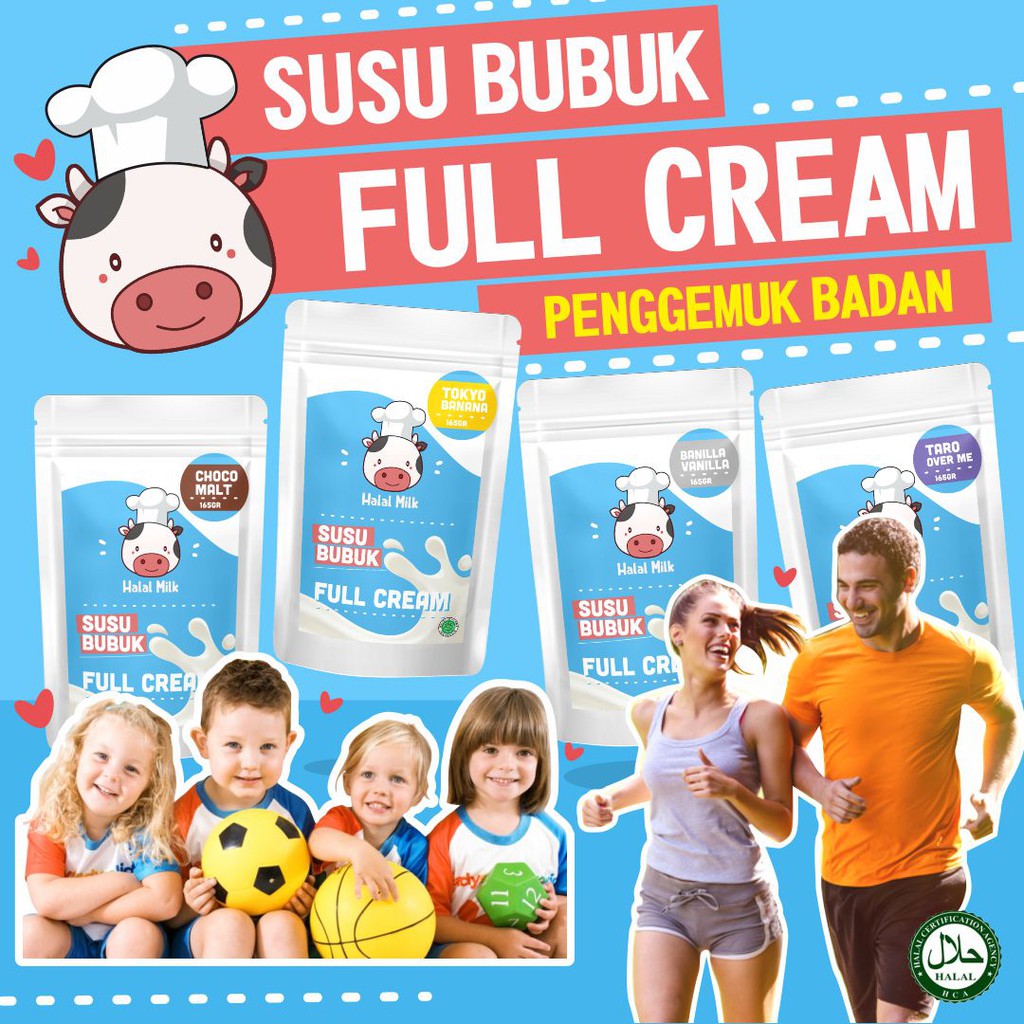 

GOWEYEE-Susu Bubuk Full Cream ( untuk Penggemuk Badan ) ukuran 165 Gram