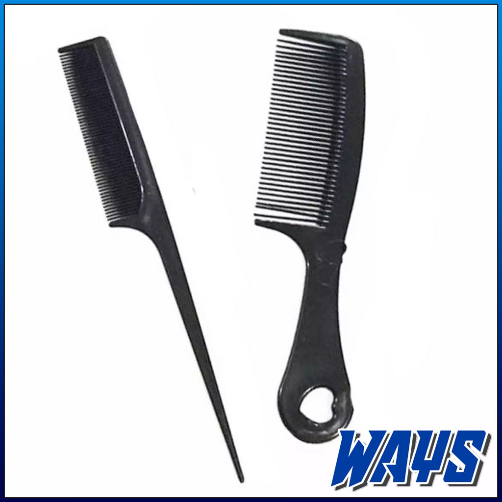 [Z059] 2in1 Sisir Rambut Pria Wanita Isi 2 Pcs Hitam Serbaguna Multifungsi