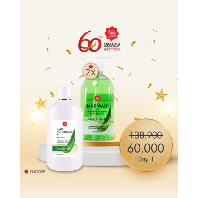 Paket 2 Hand Wash Extra 1Hand Moisturizer Gel 400 mL