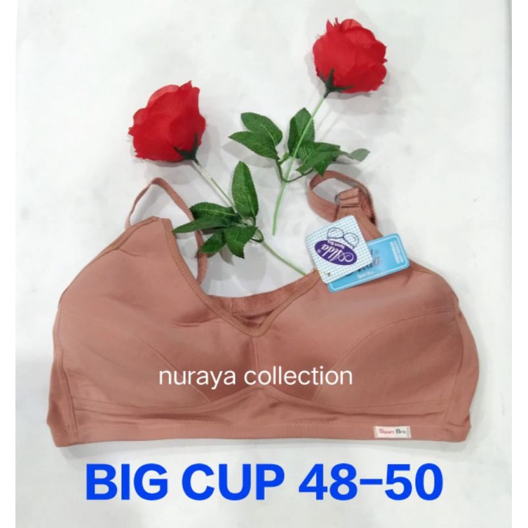 Bra Katun Jumbo Ukuran 48 50 52 54 l Tanpa Kawat l Tanpa Busa l Bh ibu hamil