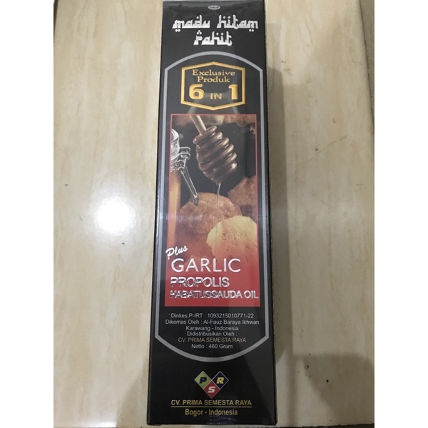 

madu hitam pahit plus garlic