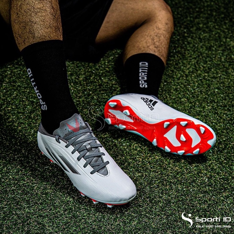 Sepatu Bola Adidas X Speedflow.4 FxG - White Iron FY3291 Original