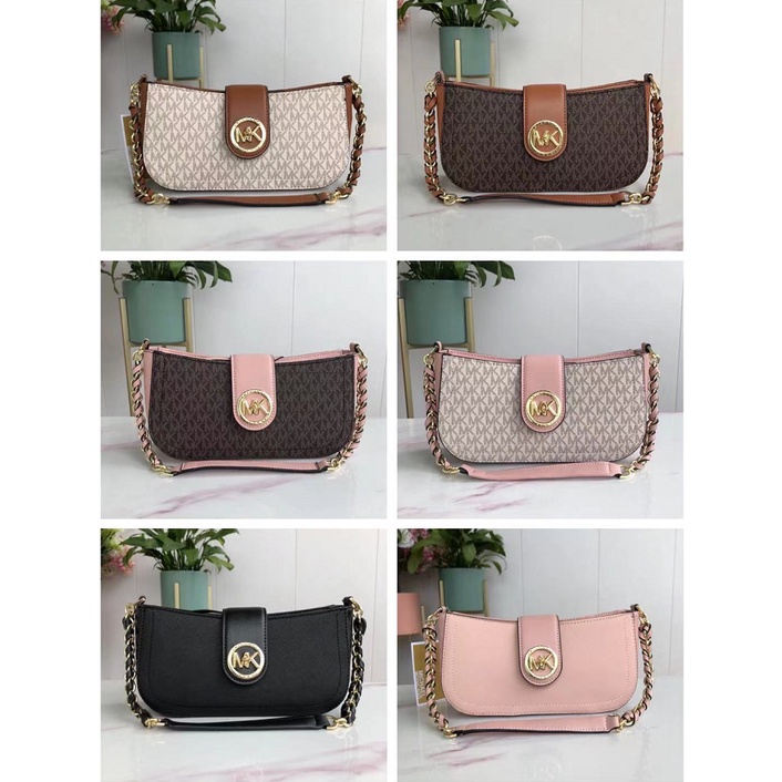 MK Women's bag Carmen series underarm bag leather shoulder bag