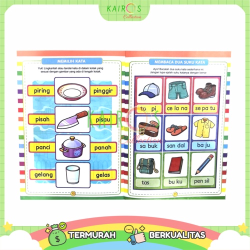 Buku Aktivitas PAUD TK Activity Book Buku Aktivitas Anak Belajar Menulis dan Berhitung