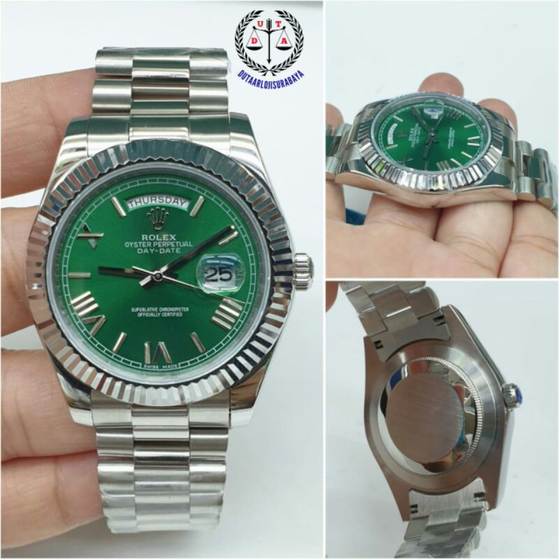 JAM TANGAN ROLEX DAYDATE AUTOMATIC MESIN SWISS ETA