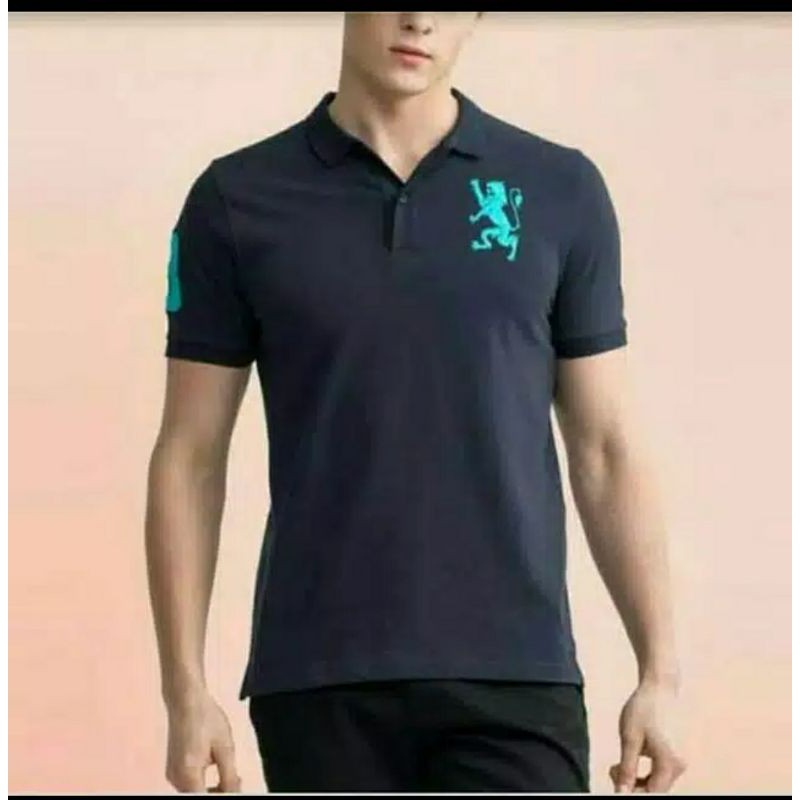 Poloshirt kaos  kerah Bigsize 3XLPremium Giordano  Bordir 