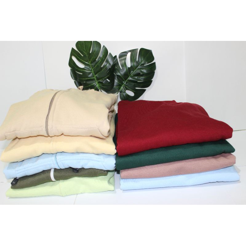 

sweater Hoodie Jacket polos basic jumper zipper M-XXL murah