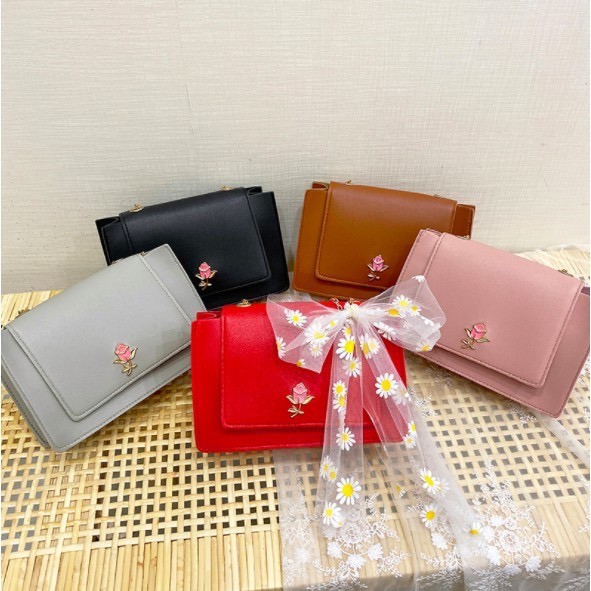 MORYMOSHI SL338 Tas Selempang Wanita Tas Tali Rantai Kecil Sling Bag Import Murah