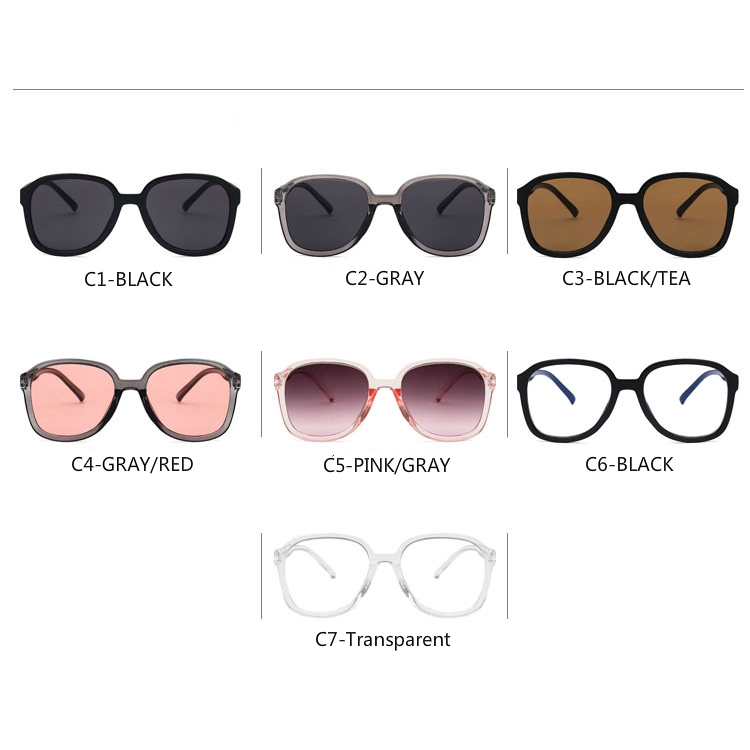 Korean fashion ins big frame retro sunglasses for men and women