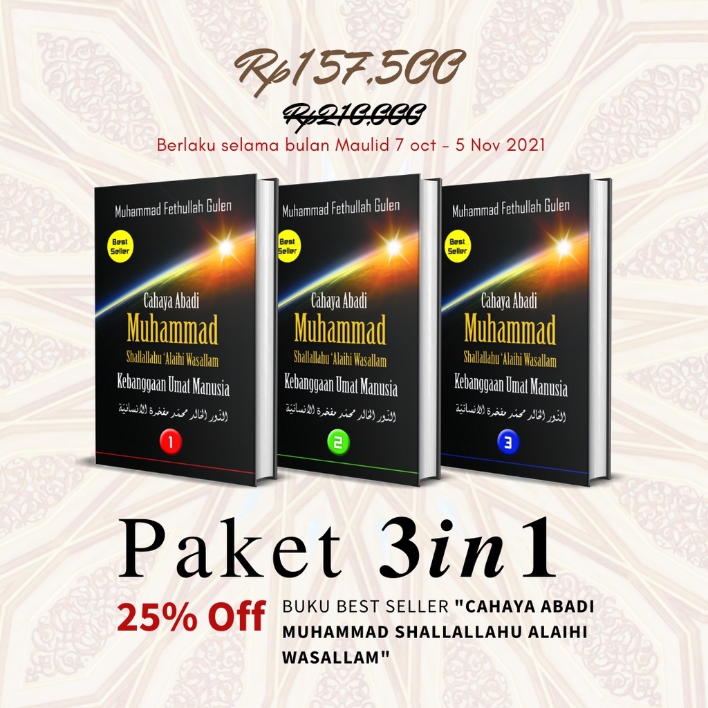 Paket Cahaya Abadi Muhammad Saw 3in1 - M. Fethullah Gulen - Penerbit Republika