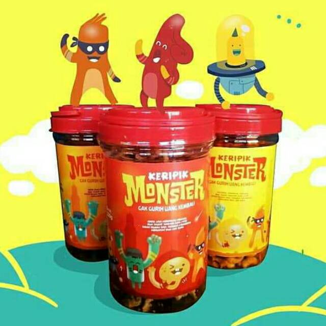 

KRIPIK MONSTER ~ Kemasan Kaleng Plastik