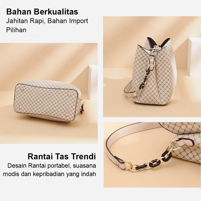 Tas Selempang Wanita Sling Bag Hand Bag Import Warna Hitam