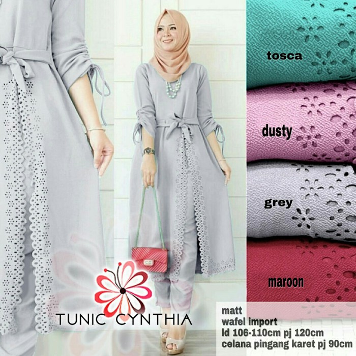 Gamis Syari Dijah 140 Polos Renda Premium Umroh Haji Umrah Cant OR774 Wanita Terbaru Chintya AbuSte