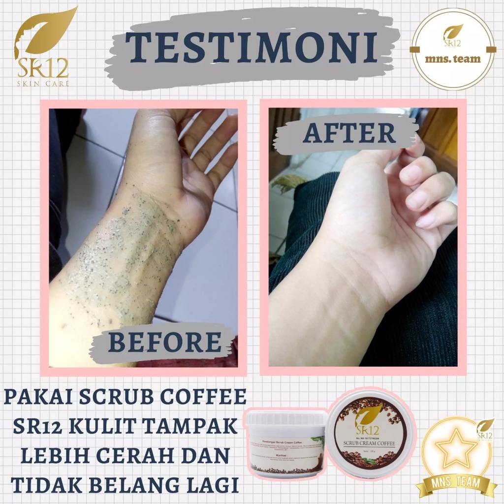 Lulur SR12 | Scrub Cream Coffee SR12 &amp; Lulur Rempah Bengkoang SR12 | Perawatan Tubuh SR12 Skincare