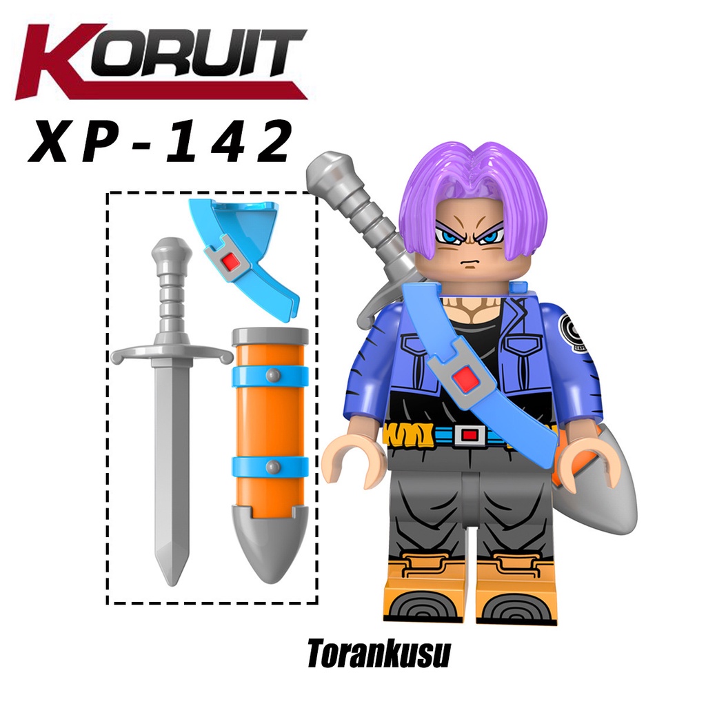 Dragon Ball Minifigures Torankusu Super Saiyan Sarung Mainan Hadiah Anime Angka Mini KT1020