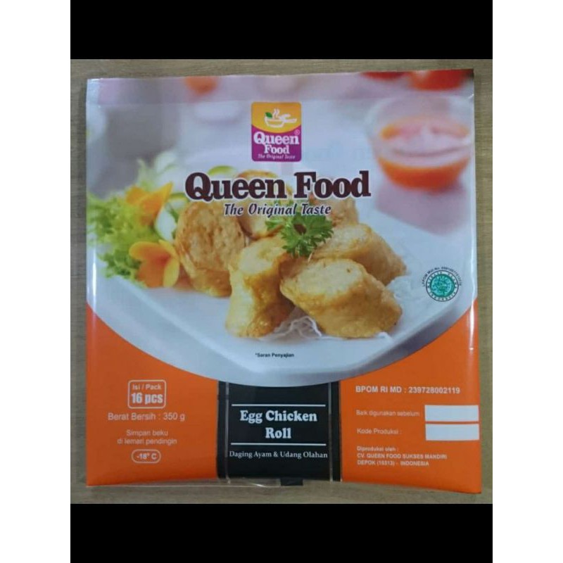 Queen Food Egg Chicken Roll 350 gr